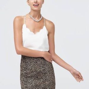 J Crew Scalloped Tank